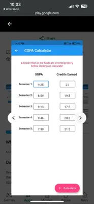 SJCE-GPA android App screenshot 3